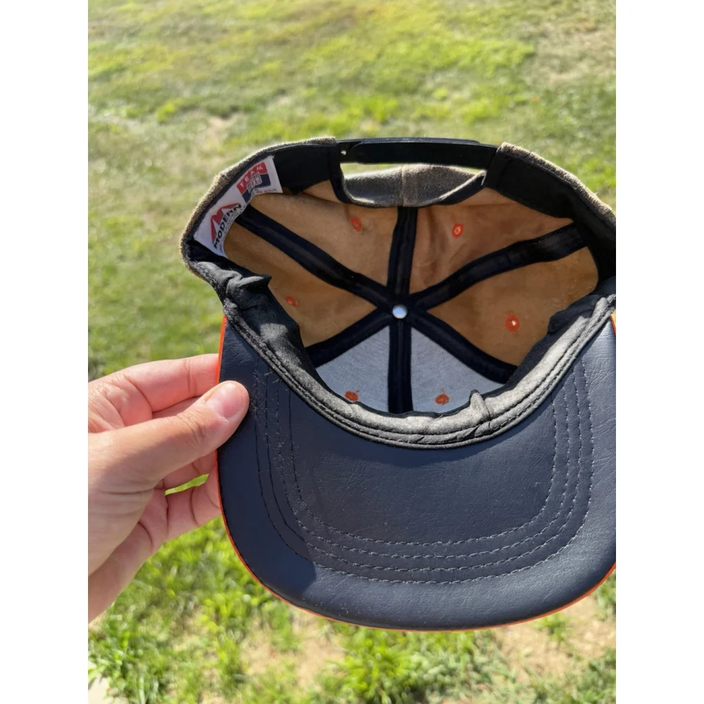 Denver Broncos Leather Snap Back Cap Vintage Original - Picture 7 of 9